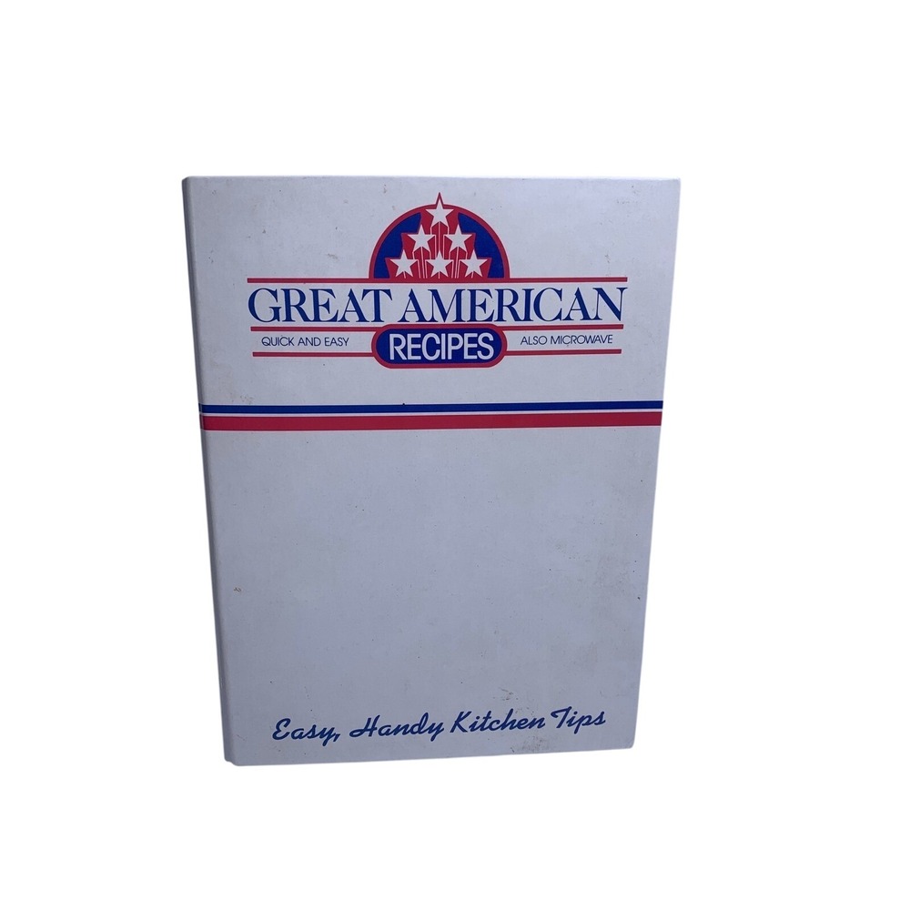 Vintage Great American Recipes Ring Binder‎ Recipe Card Collection 1980
